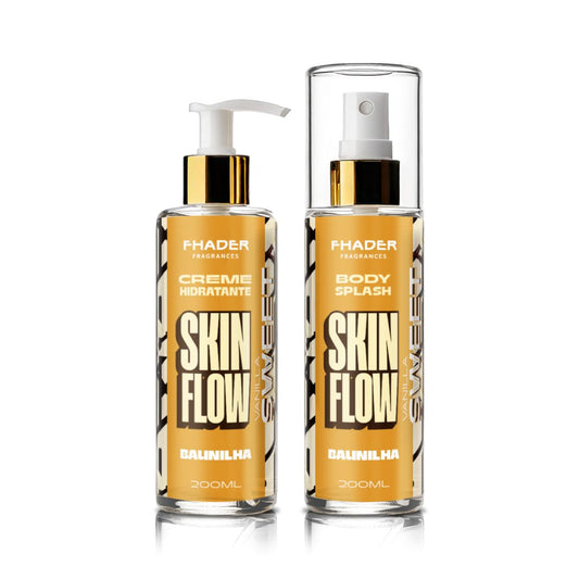 Combo Body Splash Fhader 200ml + Creme Hidratante Fhader 200ml Baunilha