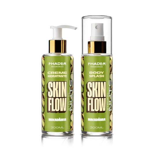Combo Body Splash Fhader 200ml + Creme Hidratante Fhader 200ml Macadâmia