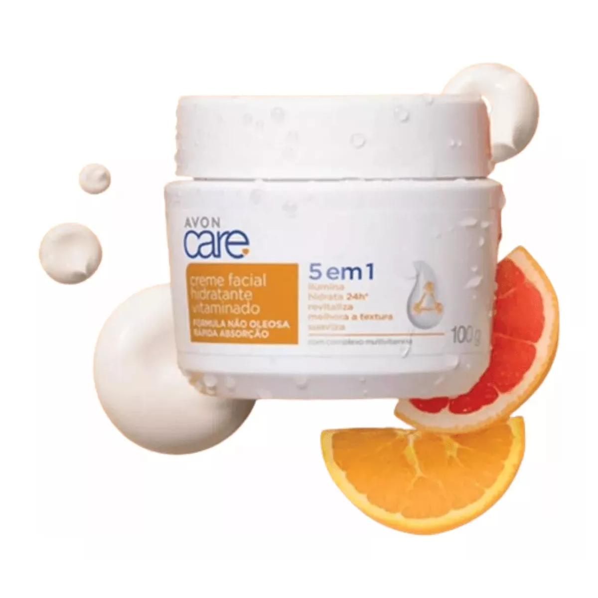 Creme Facial Hidratante Vitaminado 5 em 1 Avon Care 100g