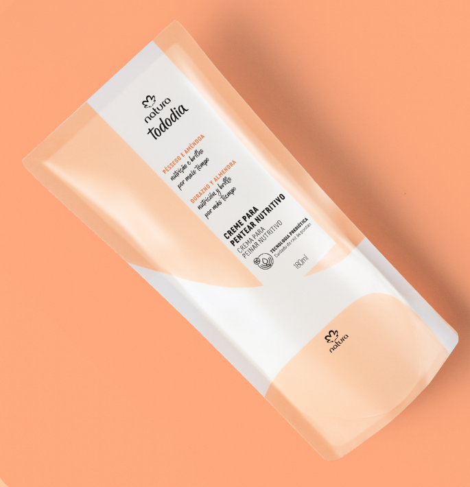 Tododia REFIL Creme para Pentear Nutritivo  Pêssego e Amêndoa 180ml - Natura
