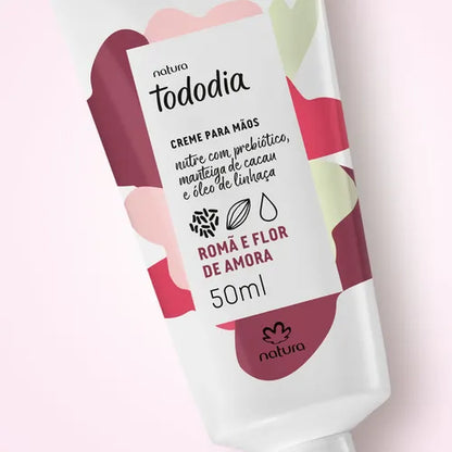 Creme Nutritivo para as Mãos Romã e Flor de Amora Tododia 50ml - Natura