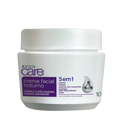 Creme Facial Noturno 5 m 1 Avon Care 100g