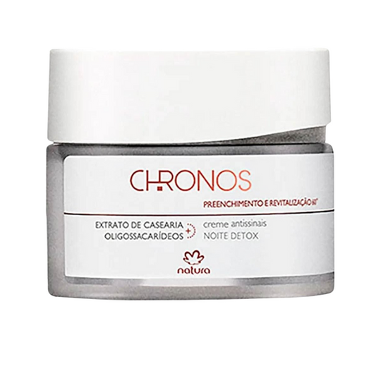 Creme Antissinais Preenchimento e Revitalização 60+ Noite Chronos 40g- Natura
