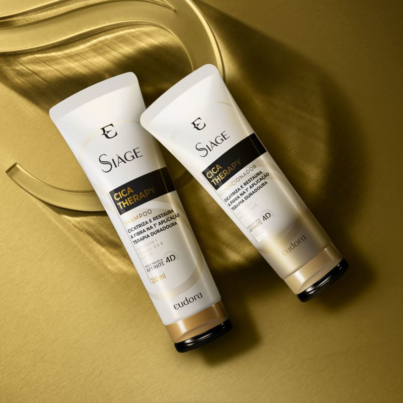 Combo Siàge Cica-Therapy: Shampoo 250ml + Condicionador 200ml - Eudora
