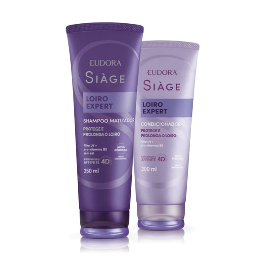 Combo Siàge Loiro Expert: Shampoo 250ml + Condicionador 200ml - Eudora