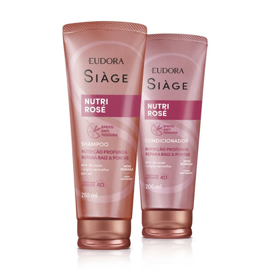 Combo Nutri Rosé Siàge: Shampoo 250ml + Condicionador 200ml