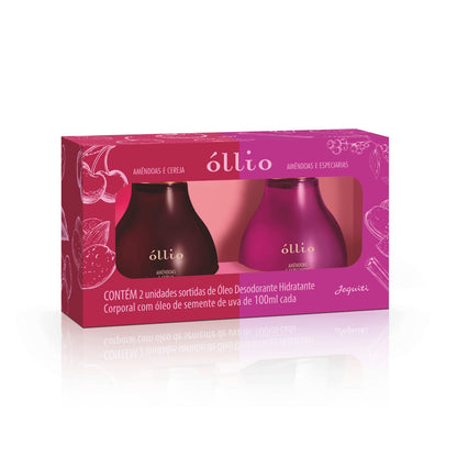 Estojo Ollio Amendoas e Cereja e Amendoas e Especiarias 2x 100ml - Jequiti