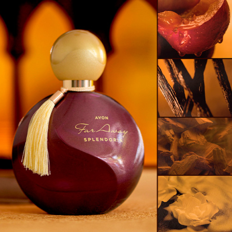Far Away Splendoria Deo Parfum 50ml Avon Embalagem Retrô