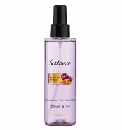 Kit Presente Ameixa e Praliné Instance Body Spray 200ml + Sabonete c/ 4 unid  Eudora