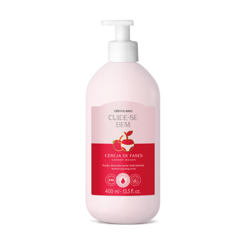Cuide-se Bem Loção Hidratante Corporal Cereja De Fases 400ml - O Boticário