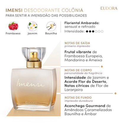 Imensi Desodorante Colônia Tradicional 100ml - Eudora