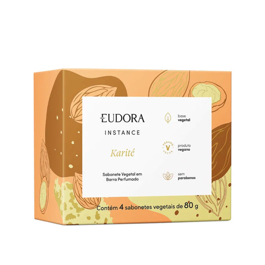 Instance Sabonete em Barra Vegetal Perfumado Karité 4x80g - Eudora