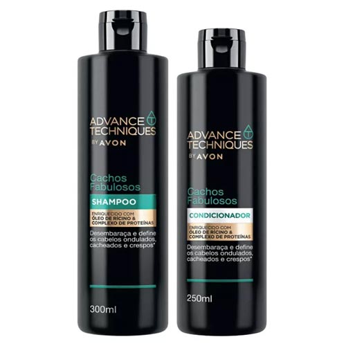 Kit Cachos Fabulosos Shampoo 300ml + Condicionador 250ml - Avon