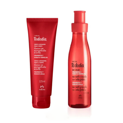 Kit Tododia Framboesa e Pimenta Vermelha - Natura
