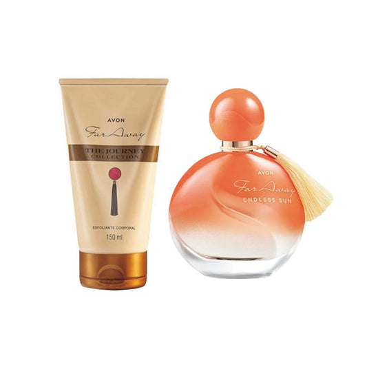 Kit Far Away Colônia Endless Sun (50ml) + Esfoliante Corporal (150ml)