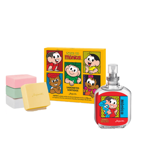 Kit Turma da Mônica Colônia + Sabonetes Sortidos Jequiti