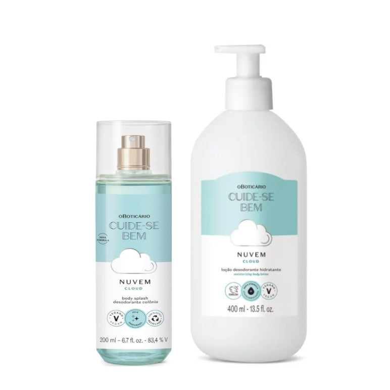 Kit Cuide-se Bem Nuvem (Hidratante 400ml + Body Splash 200ml) - oBoticario