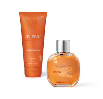 Kit Presente Celebre Agora Feminino Desodorante Colônia 100ml + Hidratante Corporal 200ml - oBoticário