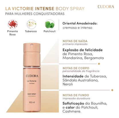 Desodorante Body Spray La Victorie Intense 100ml - Eudora