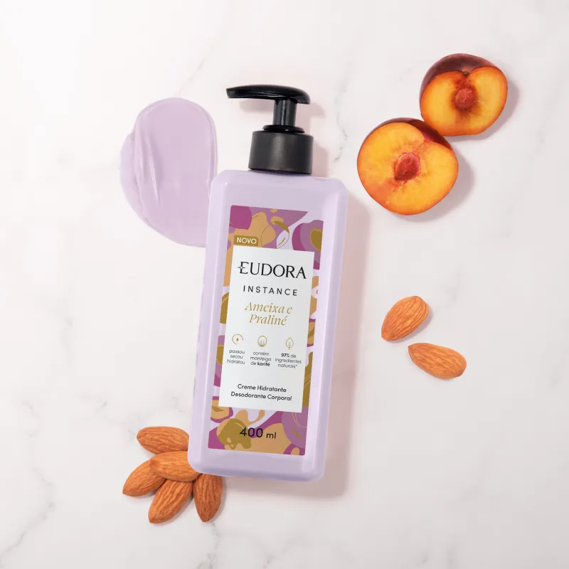 Hidratante corporal Ameixa e Praliné Instance 400ml – Eudora