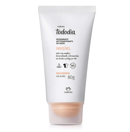 Tododia Desodorante em Creme Invisível Macadâmia  80g - Natura