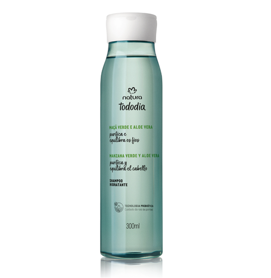 Tododia Shampoo Hidratante Maçã Verde e Aloe Vera 300 ml - Natura