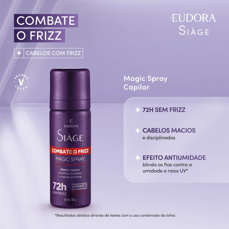 Magic Spray Capilar Siàge Combate o Frizz 30g - Eudora
