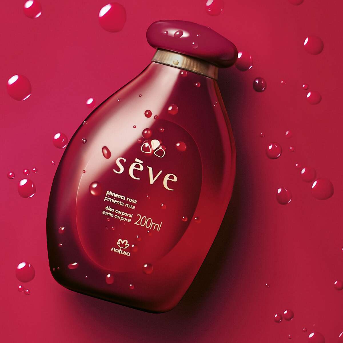 Óleo Desodorante Corporal Sève Pimenta Rosa 200ml - Natura