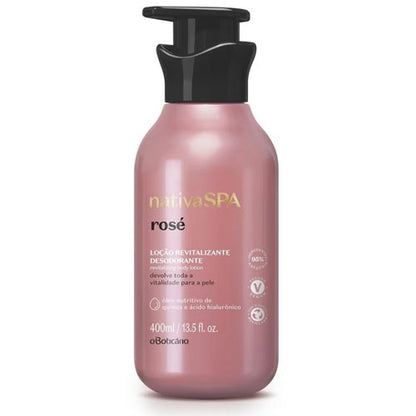 Loção Hidratante Revitalizante Corporal Nativa Spa Rosé 400ml - O Boticário