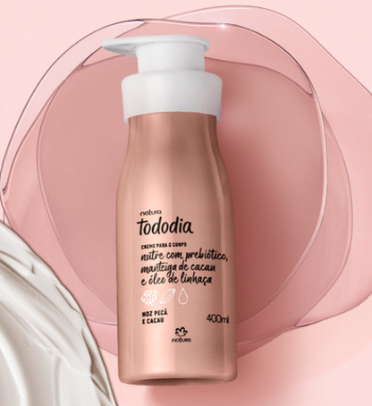 Creme Desodorante Nutritivo para o Corpo Tododia Noz Pecã e Cacau 400ml - Natura