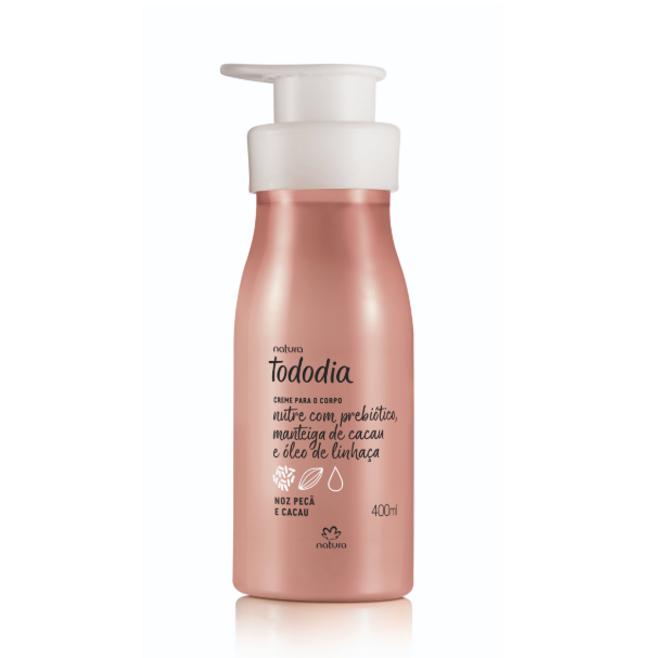 Creme Desodorante Nutritivo para o Corpo Tododia Noz Pecã e Cacau 400ml - Natura
