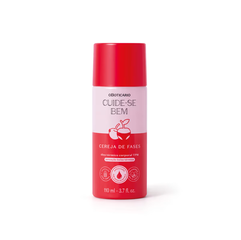 Cuide-Se Bem Óleo Térmico Corporal  Cereja De Fases 110ml - O Boticário