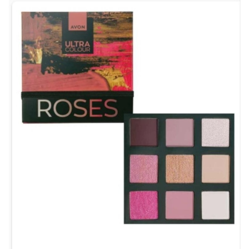 Paleta de Sombra para Olhos Ultra Colors Roses Avon 9 Cores