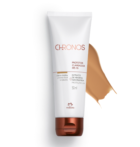 Protetor Multiclareador FPS 70 Chronos Derma 50ml - Natura