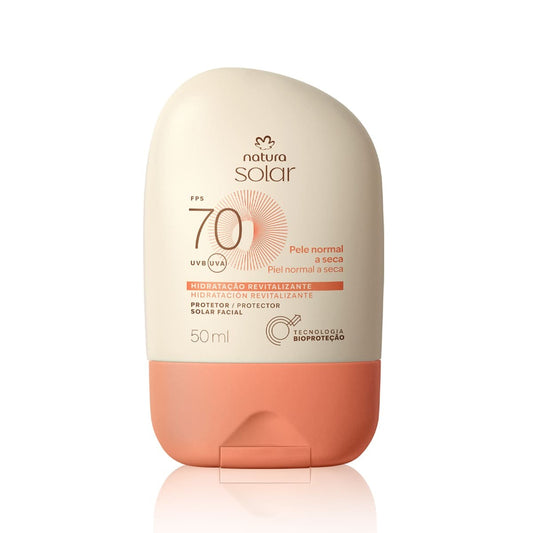 Protetor Solar Facial Pele Normal a Seca FPS 70 50ml - Natura Solar