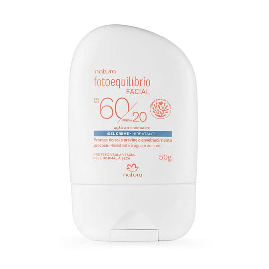 Protetor Solar Facial Pele Normal/Seca FPS60 50g - Natura Solar
