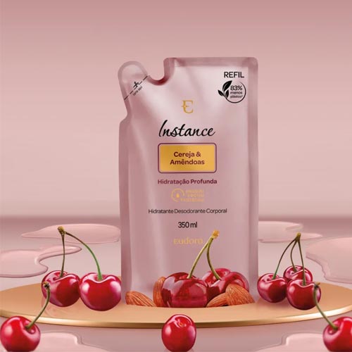 Refil Loção Desodorante Hidratante Corporal Instance 350ml