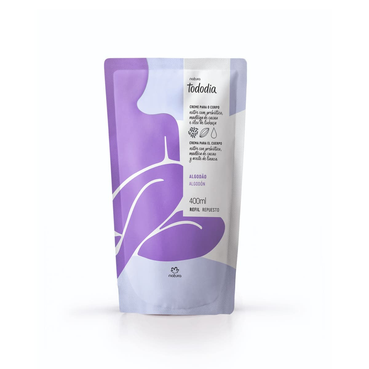 Creme Nutritivo Tododia 400ml Refil Algodão