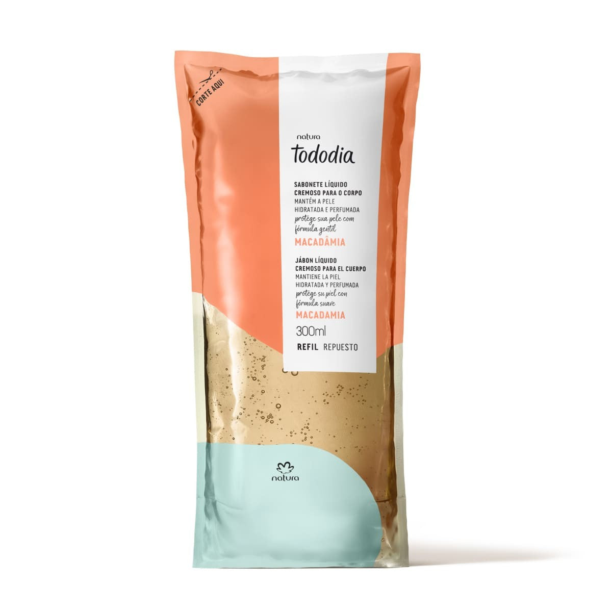 Sabonete Liquido em Gel Tododia Refil Macadamia 300ml - Natura