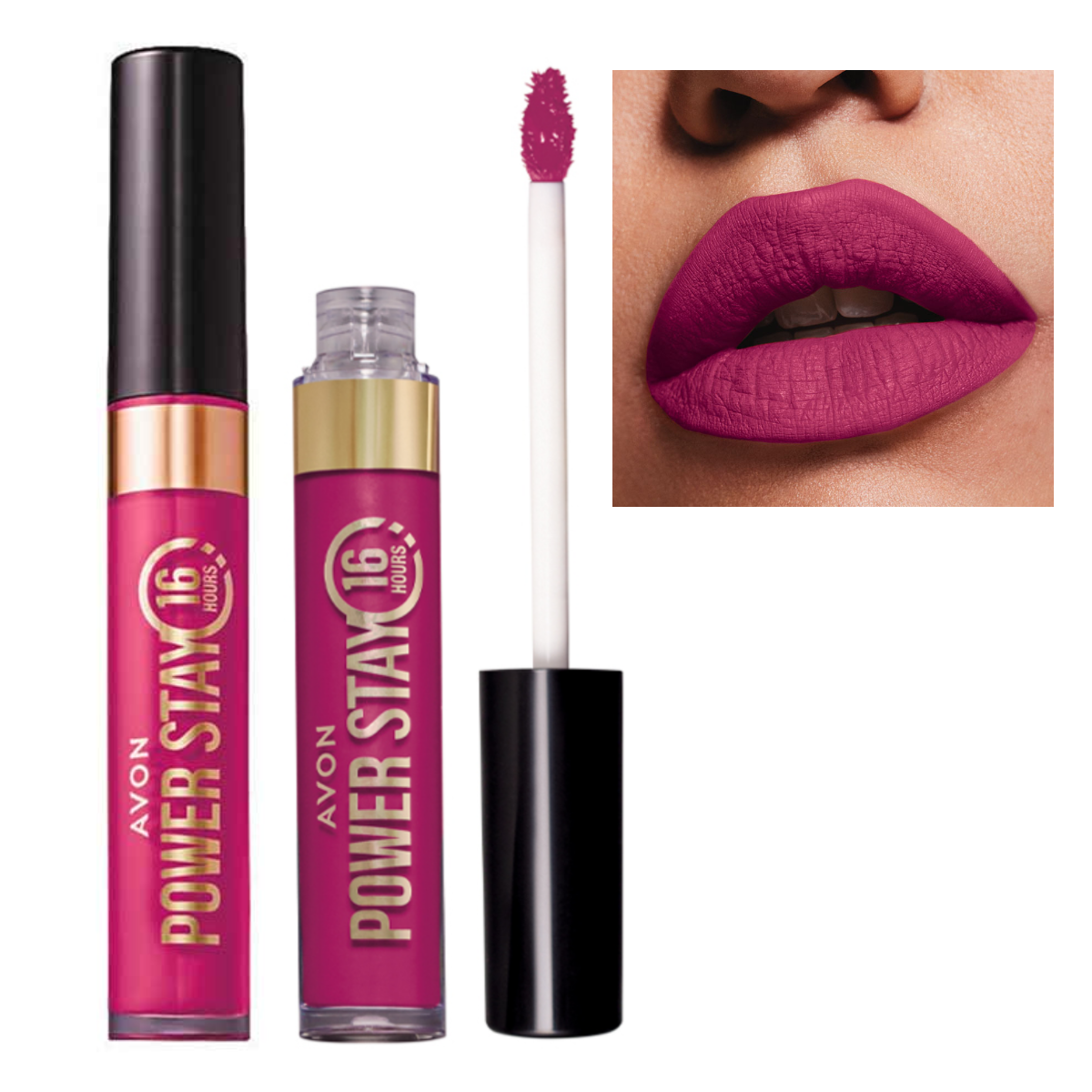 Power Stay Batom Líquido Matte 16h Avon