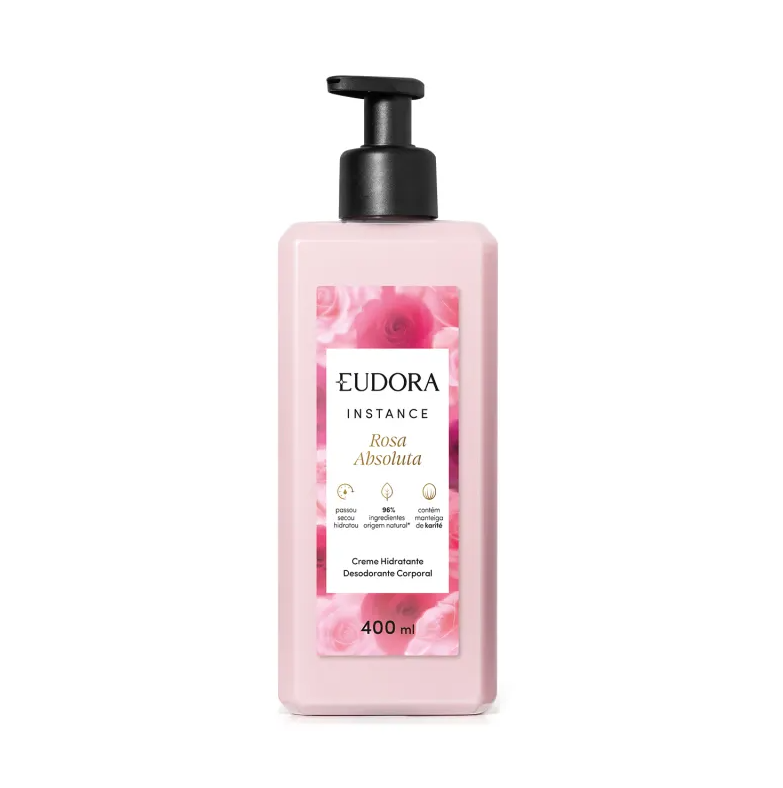 Creme Hidratante Corporal Instance Rosa Absoluta 400ml - Eudora