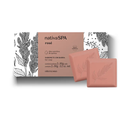 Sabonete em Barra Nativa SPA Rosé 2 unidades de 90g - oBoticário