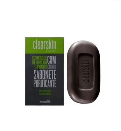Sabonete Purificante com Carvão Clearskin Avon - 80g