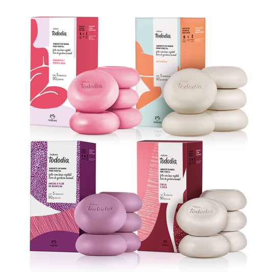 Sabonete em Barra Puro Vegetal Tododia (5 unidades) - Natura