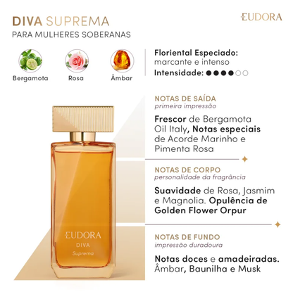 Diva Suprema Desodorante Colônia 100ml - Eudora