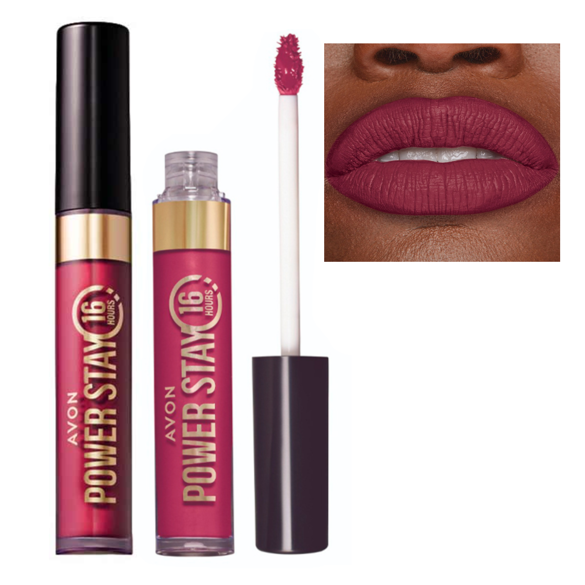 Power Stay Batom Líquido Matte 16h Avon