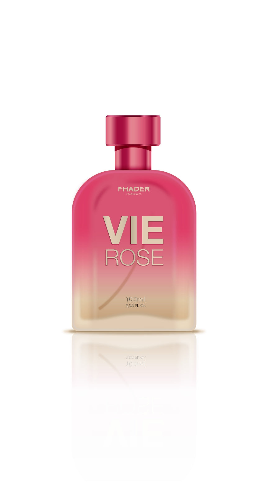 Combo Colonia Fhader 100ml + Body Splash Fhader 200ml + Creme Hidratante Fhader 200ml Vie Rose