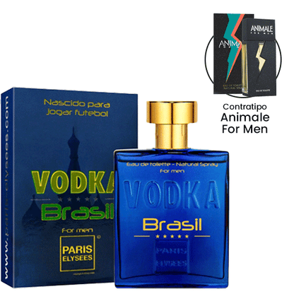 Vodka Brasil Blue Eau de Toilette Masculino 100ml - Paris Elysees