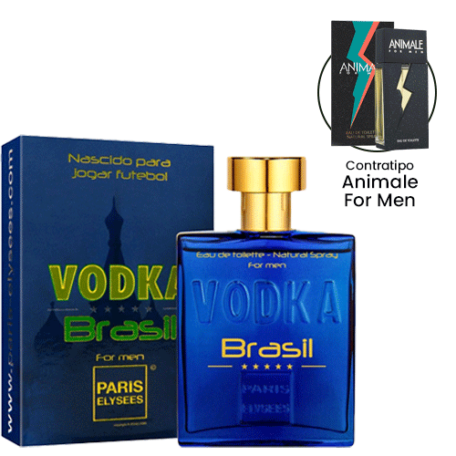 Vodka Brasil Blue Eau de Toilette Masculino 100ml - Paris Elysees