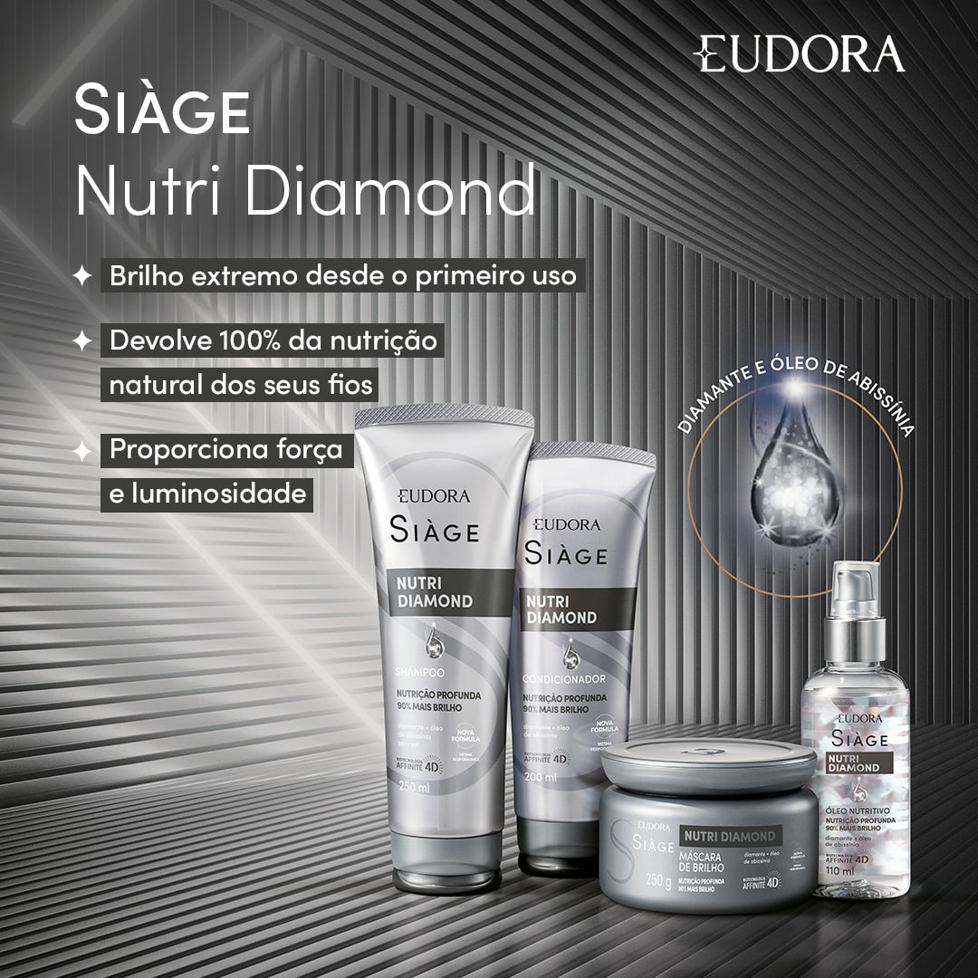 Combo Siàge Nutri Diamond Shampoo (250ml) + Condicionador (200ml) - Eudora